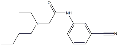 2-[butyl(ethyl)amino]-N-(3-cyanophenyl)acetamide