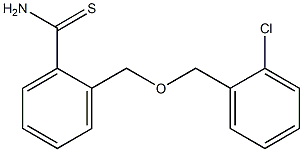 2-{[(2-chlorobenzyl)oxy]methyl}benzenecarbothioamide 结构式