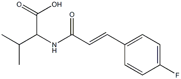 2-{[(2E)-3-(4-fluorophenyl)prop-2-enoyl]amino}-3-methylbutanoic acid Structure