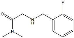 2-{[(2-fluorophenyl)methyl]amino}-N,N-dimethylacetamide Structure