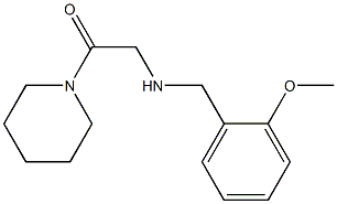 2-{[(2-methoxyphenyl)methyl]amino}-1-(piperidin-1-yl)ethan-1-one Struktur