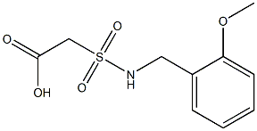 2-{[(2-methoxyphenyl)methyl]sulfamoyl}acetic acid Structure