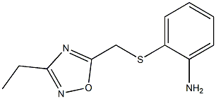 2-{[(3-ethyl-1,2,4-oxadiazol-5-yl)methyl]sulfanyl}aniline Struktur