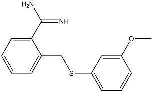 2-{[(3-methoxyphenyl)sulfanyl]methyl}benzene-1-carboximidamide