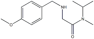 2-{[(4-methoxyphenyl)methyl]amino}-N-methyl-N-(propan-2-yl)acetamide