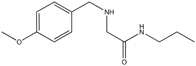 2-{[(4-methoxyphenyl)methyl]amino}-N-propylacetamide
