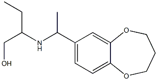 2-{[1-(3,4-dihydro-2H-1,5-benzodioxepin-7-yl)ethyl]amino}butan-1-ol Structure
