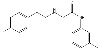 2-{[2-(4-fluorophenyl)ethyl]amino}-N-(3-methylphenyl)acetamide|