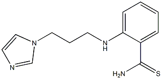 2-{[3-(1H-imidazol-1-yl)propyl]amino}benzene-1-carbothioamide Structure