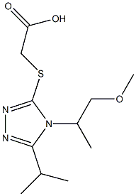 2-{[4-(1-methoxypropan-2-yl)-5-(propan-2-yl)-4H-1,2,4-triazol-3-yl]sulfanyl}acetic acid