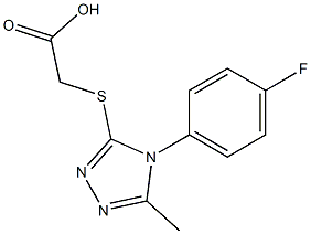 2-{[4-(4-fluorophenyl)-5-methyl-4H-1,2,4-triazol-3-yl]sulfanyl}acetic acid