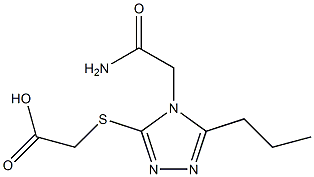 2-{[4-(carbamoylmethyl)-5-propyl-4H-1,2,4-triazol-3-yl]sulfanyl}acetic acid
