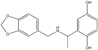  2-{1-[(2H-1,3-benzodioxol-5-ylmethyl)amino]ethyl}benzene-1,4-diol