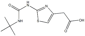 2-{2-[(tert-butylcarbamoyl)amino]-1,3-thiazol-4-yl}acetic acid Structure