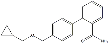 2-{4-[(cyclopropylmethoxy)methyl]phenyl}benzene-1-carbothioamide