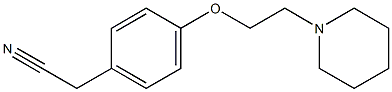 2-{4-[2-(piperidin-1-yl)ethoxy]phenyl}acetonitrile