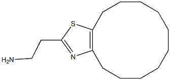 2-{4H,5H,6H,7H,8H,9H,10H,11H,12H,13H-cyclododeca[d][1,3]thiazol-2-yl}ethan-1-amine 结构式