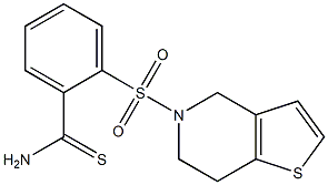 2-{4H,5H,6H,7H-thieno[3,2-c]pyridine-5-sulfonyl}benzene-1-carbothioamide Structure