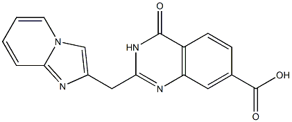 2-{imidazo[1,2-a]pyridin-2-ylmethyl}-4-oxo-3,4-dihydroquinazoline-7-carboxylic acid 结构式