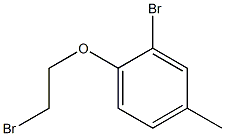 2-bromo-1-(2-bromoethoxy)-4-methylbenzene Structure