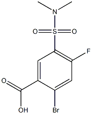 2-bromo-5-[(dimethylamino)sulfonyl]-4-fluorobenzoic acid Structure