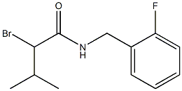 2-bromo-N-(2-fluorobenzyl)-3-methylbutanamide Structure