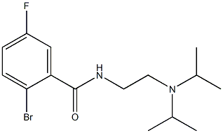 2-bromo-N-[2-(diisopropylamino)ethyl]-5-fluorobenzamide Structure