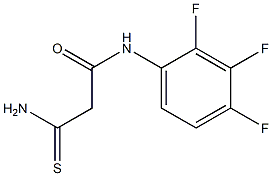 2-carbamothioyl-N-(2,3,4-trifluorophenyl)acetamide Structure