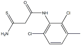 2-carbamothioyl-N-(2,6-dichloro-3-methylphenyl)acetamide 结构式