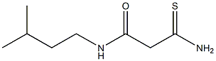 2-carbamothioyl-N-(3-methylbutyl)acetamide Structure