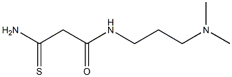2-carbamothioyl-N-[3-(dimethylamino)propyl]acetamide Struktur