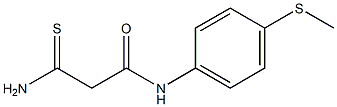 2-carbamothioyl-N-[4-(methylsulfanyl)phenyl]acetamide 化学構造式