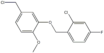 2-chloro-1-[5-(chloromethyl)-2-methoxyphenoxymethyl]-4-fluorobenzene|