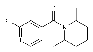 2-chloro-4-[(2,6-dimethylpiperidin-1-yl)carbonyl]pyridine Structure