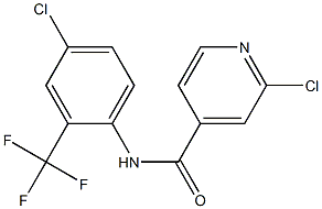  2-chloro-N-[4-chloro-2-(trifluoromethyl)phenyl]pyridine-4-carboxamide