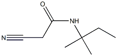 2-cyano-N-(1,1-dimethylpropyl)acetamide Structure