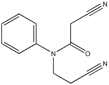 2-cyano-N-(2-cyanoethyl)-N-phenylacetamide Structure