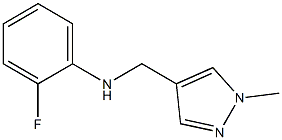 2-fluoro-N-[(1-methyl-1H-pyrazol-4-yl)methyl]aniline Structure