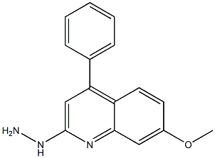 2-hydrazino-7-methoxy-4-phenylquinoline Structure