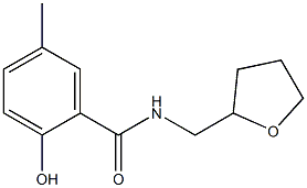 2-hydroxy-5-methyl-N-(oxolan-2-ylmethyl)benzamide Structure