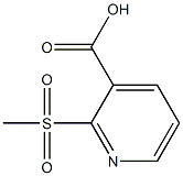 2-methanesulfonylpyridine-3-carboxylic acid Struktur