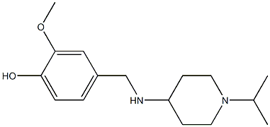 2-methoxy-4-({[1-(propan-2-yl)piperidin-4-yl]amino}methyl)phenol Structure