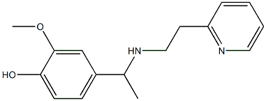 2-methoxy-4-(1-{[2-(pyridin-2-yl)ethyl]amino}ethyl)phenol