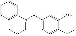2-methoxy-5-(1,2,3,4-tetrahydroquinolin-1-ylmethyl)aniline Struktur
