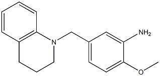 2-methoxy-5-(1,2,3,4-tetrahydroquinolin-1-ylmethyl)aniline Structure