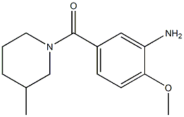 2-methoxy-5-[(3-methylpiperidin-1-yl)carbonyl]aniline Structure
