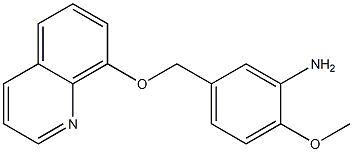 2-methoxy-5-[(quinolin-8-yloxy)methyl]aniline Structure