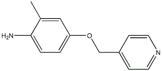 2-methyl-4-(pyridin-4-ylmethoxy)aniline, 105326-87-2, 结构式