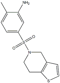  2-methyl-5-{4H,5H,6H,7H-thieno[3,2-c]pyridine-5-sulfonyl}aniline