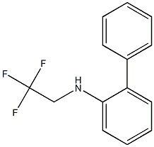 2-phenyl-N-(2,2,2-trifluoroethyl)aniline 结构式